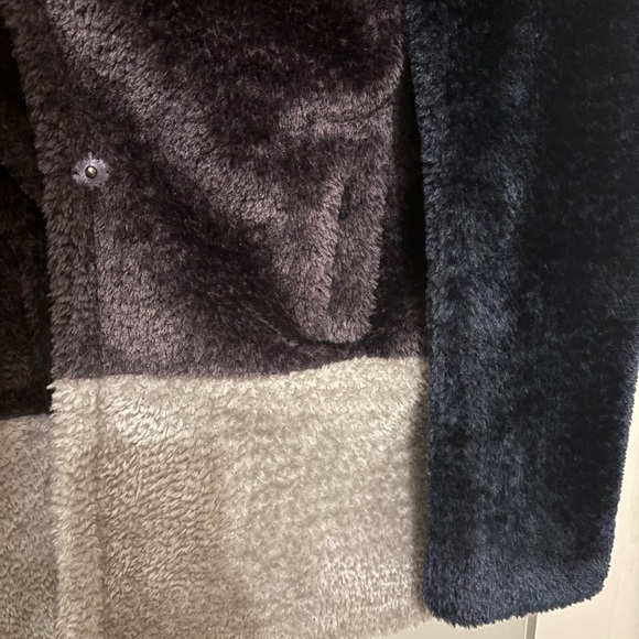 French Connection Blue and Grey Teddy Jacket - Picture 4 of 7